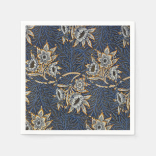 Servilleta De Papel Tulipán de sauce patrón azul floral de William Mor