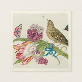 Servilleta De Papel Tulipanes, Bellas Artes de mariposa de pájaro