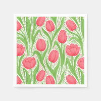 Tulipanes en rojo y verde