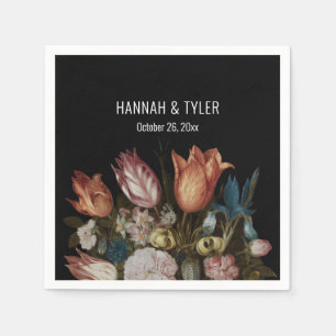 Servilleta De Papel Tulipanes holandeses pintados Iris + Florales más 