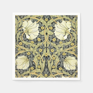 Servilleta De Papel Tulipanes Pimpernel Arte Botánico de William Morri