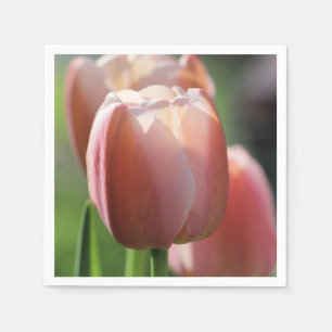 Servilleta De Papel Tulipanes rosados