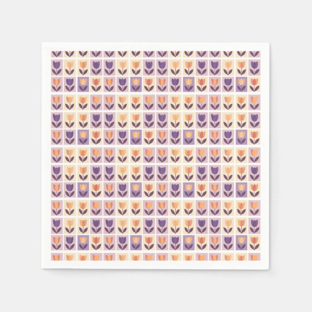 Servilleta De Papel Tulipanos (Anverso)