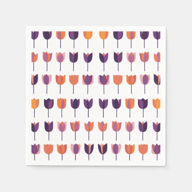 Servilleta De Papel Tulipanos (Anverso)