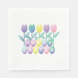 Servilleta De Papel Tulips Easter Eggs Fiesta Napkin