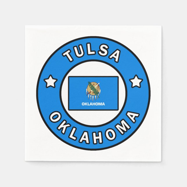 Servilleta De Papel Tulsa Oklahoma (Anverso)