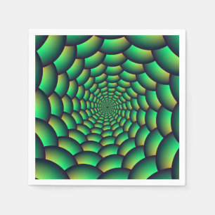 Servilleta De Papel Túnel de espiral de bolas verdes Napkins