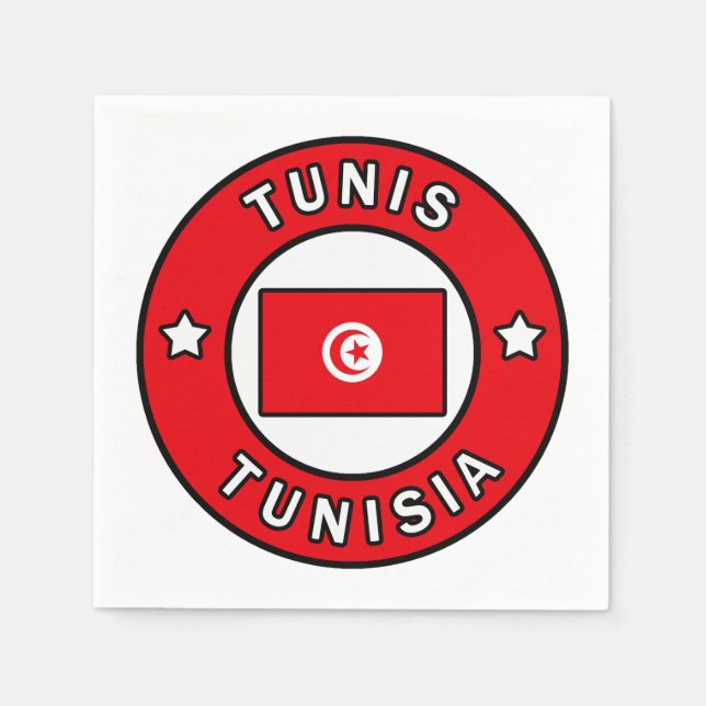 Servilleta De Papel Túnez Túnez (Anverso)