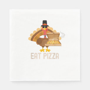 Servilleta De Papel Turquía Comen Pizza Shirt Adultos Vegan Niños Grac