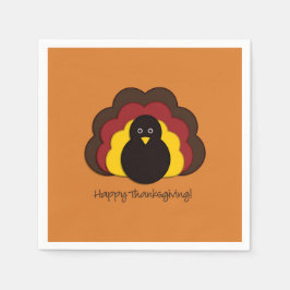 Servilleta De Papel Turquía de Acción de Gracias