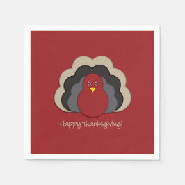 Servilleta De Papel Turquía de Acción de Gracias