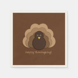 Servilleta De Papel Turquía de Acción de Gracias