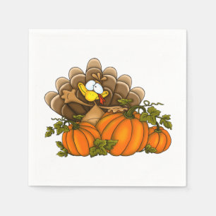 Servilleta De Papel Turquía silenciosa y calabazas