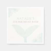 Turquoise Mermaid Chica Partido de Cumpleaños