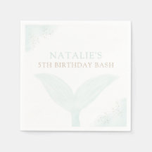 Turquoise Mermaid Chica Partido de Cumpleaños