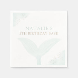 Servilleta De Papel Turquoise Mermaid Chica Partido de Cumpleaños