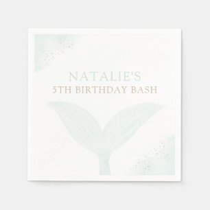 Servilleta De Papel Turquoise Mermaid Chica Partido de Cumpleaños