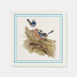 Servilleta De Papel Turquoisine Magnífica Warbler,