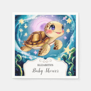 Servilleta De Papel Turtle Baby Shower