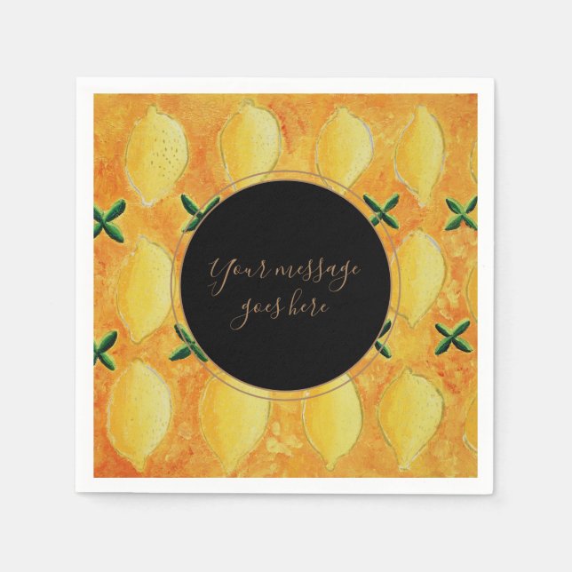 Servilleta De Papel Tus limones de mensaje (Anverso)