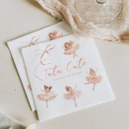 Servilleta De Papel Tutu Cute Ballerina Cumpleaños