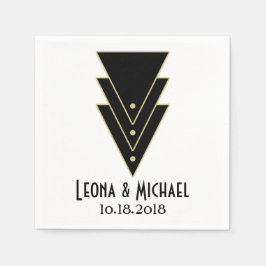 Servilleta De Papel Tuxedo Art Deco moderno