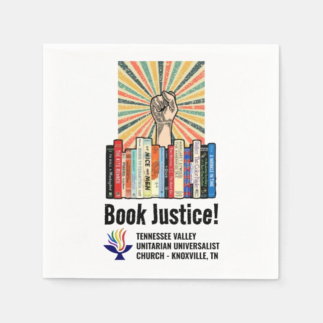 Servilleta De Papel TVUUC - ¡Libro Justicia! (Anverso)