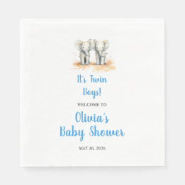 Servilleta De Papel Twin Baby Shower Napkins