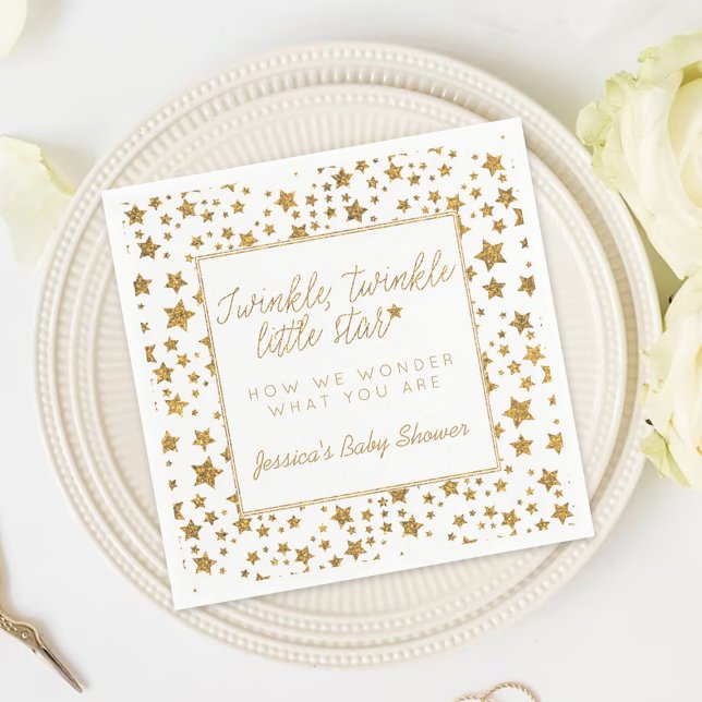 Servilleta De Papel Twink, Twinkle Little Star Baby Shower (Subido por el creador)