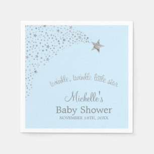 Servilleta De Papel Twinkle Little Shooting Star Blue Silver