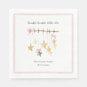 Servilleta De Papel Twinkle Little Star Boho Lazos Fiesta de Bebé