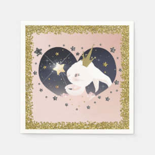 Servilleta De Papel Twinkle Little Star Conejito Melocotón Baby Shower
