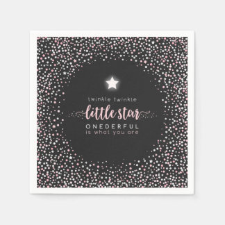 Servilleta De Papel Twinkle Little Star First Birday Napkin