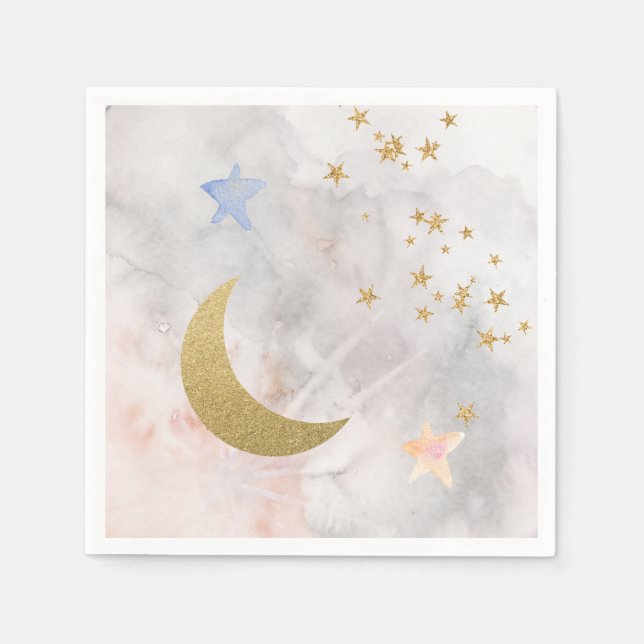 Servilleta De Papel Twinkle Napkins De Estrella Sobre Las servilletas  (Anverso)