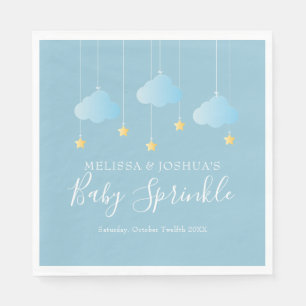Servilleta De Papel Twinkle Sprinkle Little Star Blue Baby Sprinkle