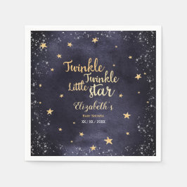 Servilleta De Papel Twinkle twinkle acuarela unisex baño de niños