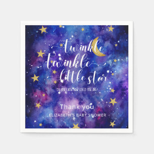 Servilleta De Papel Twinkle Twinkle Little Star Baby Shower Galaxy