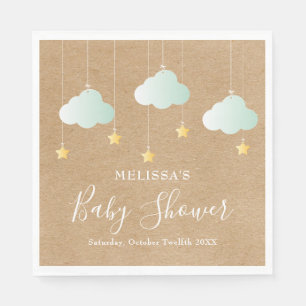 Servilleta De Papel Twinkle Twinkle Little Star Baby Shower Rústico