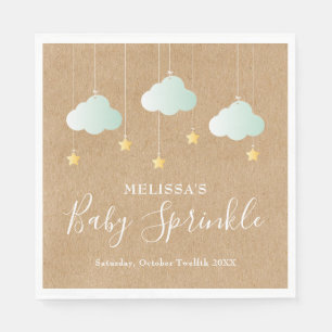Servilleta De Papel Twinkle Twinkle Little Star Baby Sprinkle Rústico