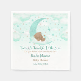 Servilleta De Papel Twinkle Twinkle Little Star Bear Baby Shower