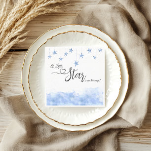 Servilleta De Papel Twinkle Twinkle Little Star Boy Blue Baby Shower