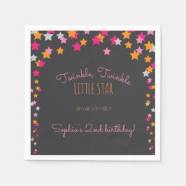 Servilleta De Papel Twinkle Twinkle Little Star Chalkboard Cumpleaños