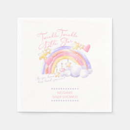 Servilleta De Papel Twinkle Twinkle Little Star Rainbow Baby Shower