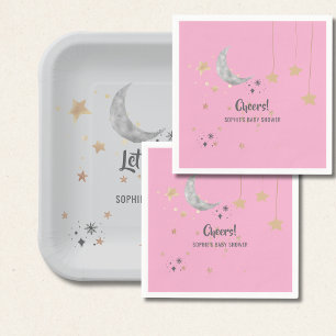 Servilleta De Papel Twinkle Twinkle Little Star Splash de Acuarela Ros