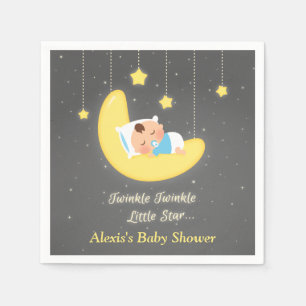 Servilleta De Papel Twinkle Twinkle Suministros de Baby Shower Little 