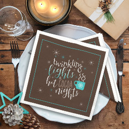Servilleta De Papel Twinkling Lights Hot Cocoa Nights ID593