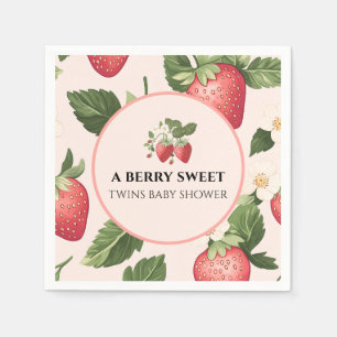 Servilleta De Papel TWINS Berry Sweet Strawberry Baby Shower