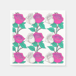 Servilleta De Papel Two Rose Napkin
