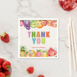 Servilleta De Papel Twotti Frutti Tema de la fruta gracias