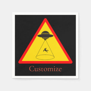 Servilleta De Papel UFO Thunder_Cove de secuestro de Alien